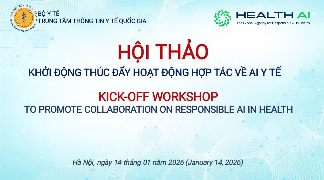 Hội thảo khởi động và Khóa đào tạo AI y tế trong khuôn khổ hợp tác với HealthAI